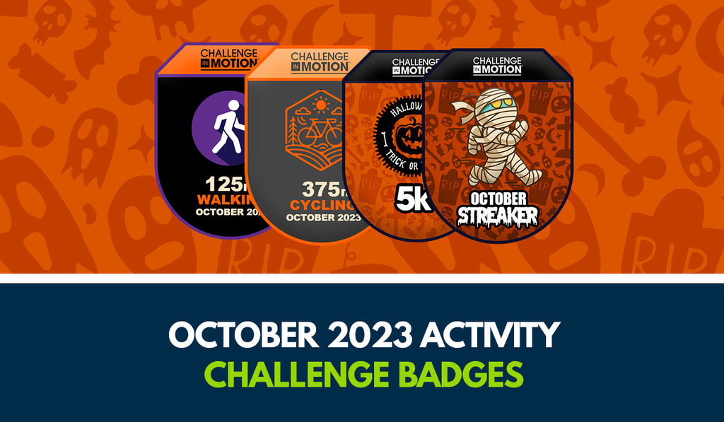 Challenge in Motion 2023 October Virtual Challenge Badges