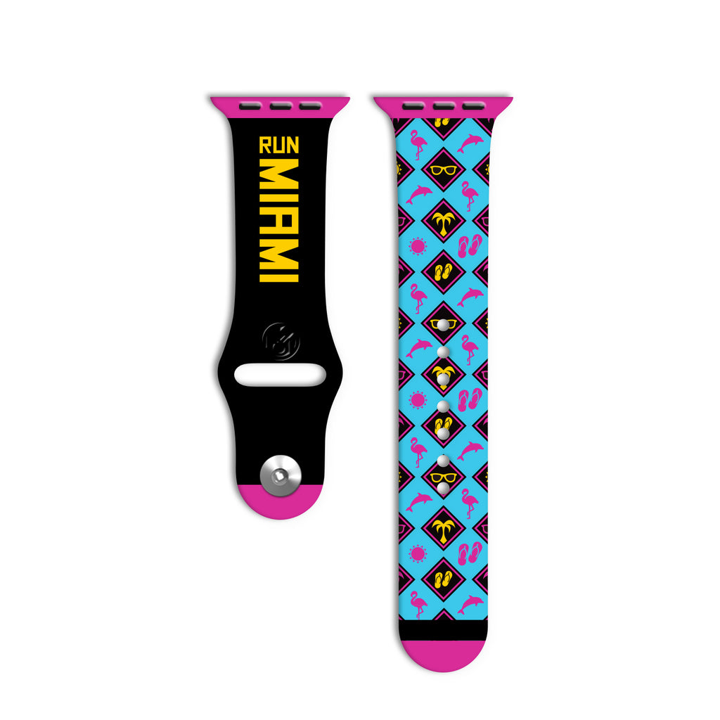 Medal Monday® Run Miami Silicone Apple Watch Band