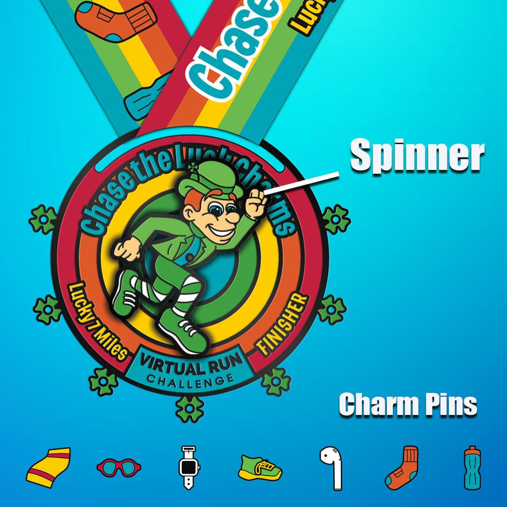 Chase the Lucky Charms 7mi Virtual Running Challenge Finisher Medal