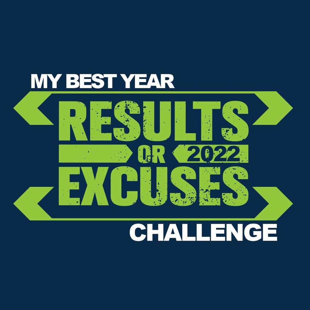 2022 My Best Year Challenge logo theme Results or Excuses