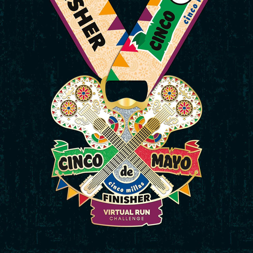 Cinco de Mayo Virtual 5 Mile Challenge Finisher Medal